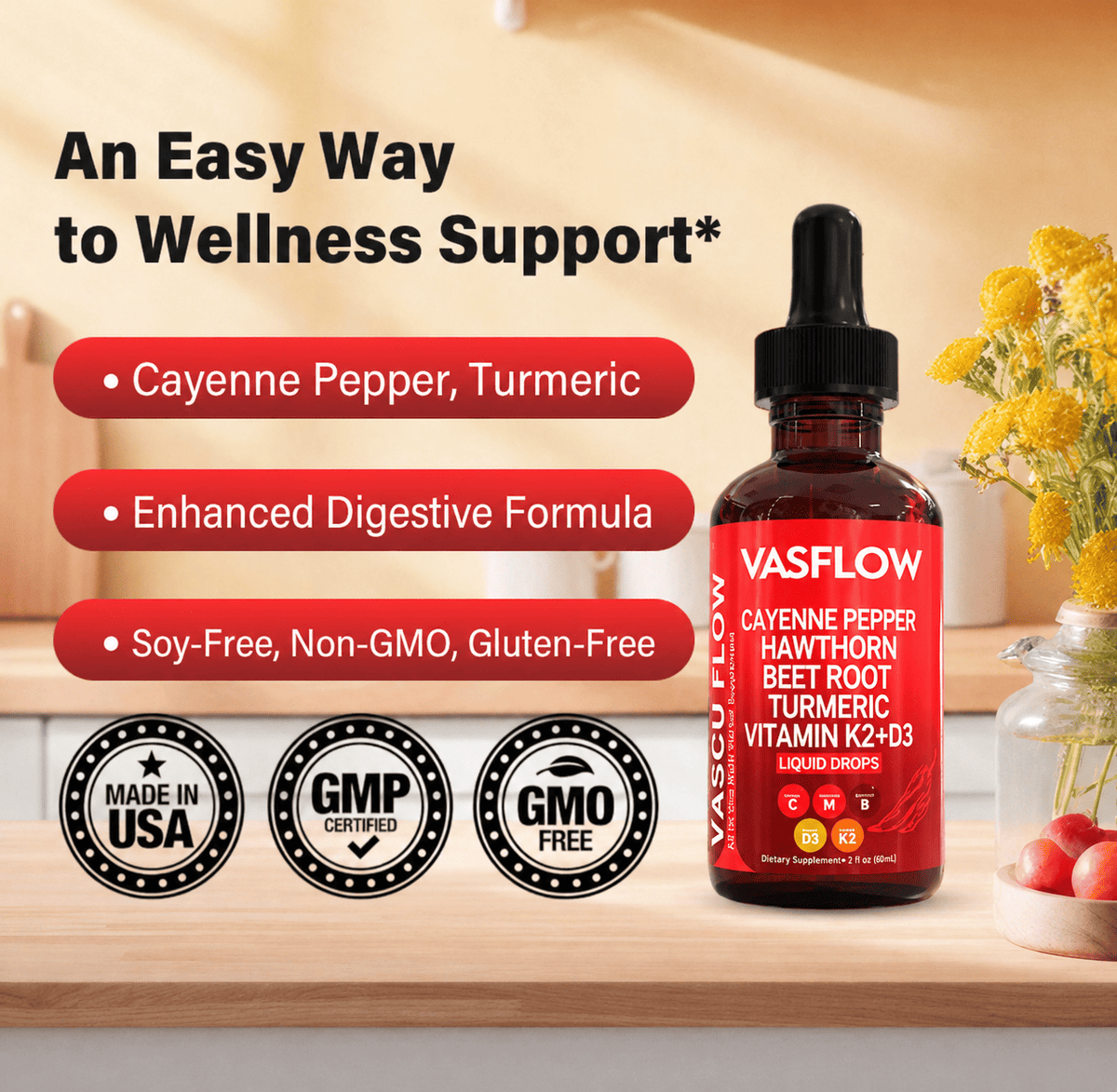 cayenne pepper hawthorn beet root turmeric liquid drops - 2